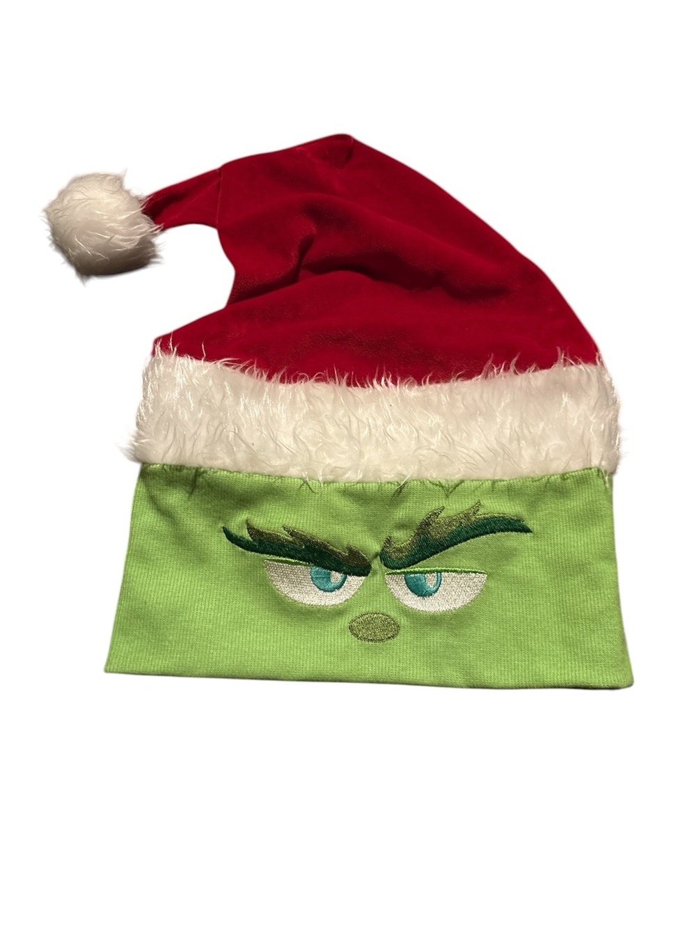 Green Grinch Santa Hat  Costume Beanie
